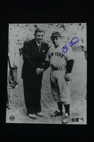 Yogi Berra w/Babe Ruth Autographed 8x10 Photo