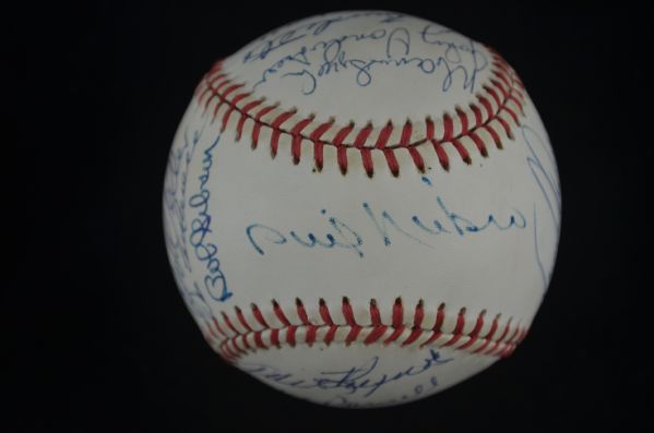No Hitter Autographed Baseball w/16 Signatures 