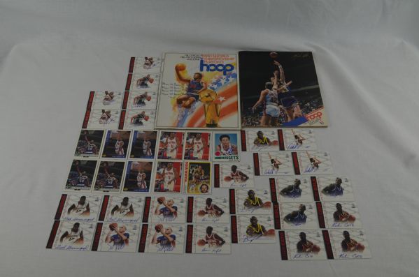 NBA Lot of Autographed Programs & Cards w/Bob Cousy