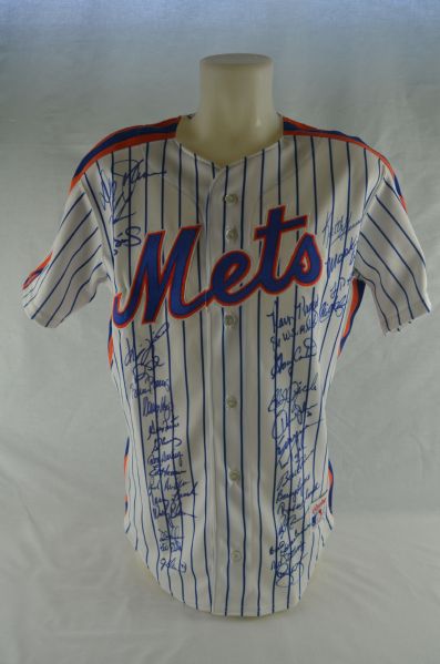 New York Mets 1986 Team Signed Jersey w/35 Signatures