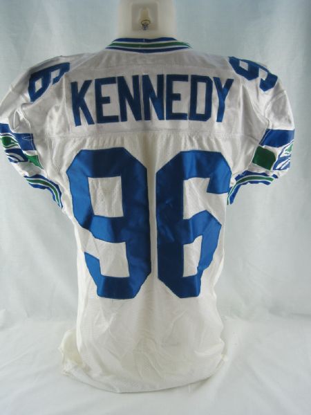 Cortez Kennedy 1993 Seattle Seahawks Professional Model Jersey w/Heavy Use