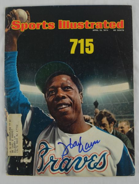 Hank Aaron Autographed 1974 Sports Illustrated