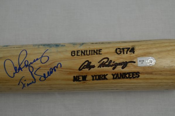 Alex Rodriguez 2008 New York Yankees Professional Model Bat w/Heavy Use