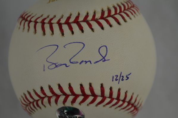 Barry Bonds Autographed 500 HR/SB Club Baseball