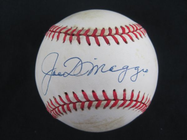 Joe DiMaggio Autographed Baseball