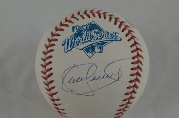 Kirby Puckett 1991 World Series Autographed Baseball