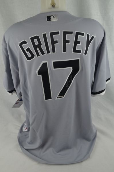 Ken Griffey Jr. Autographed Road Gray Chicago White Sox Jersey UDA