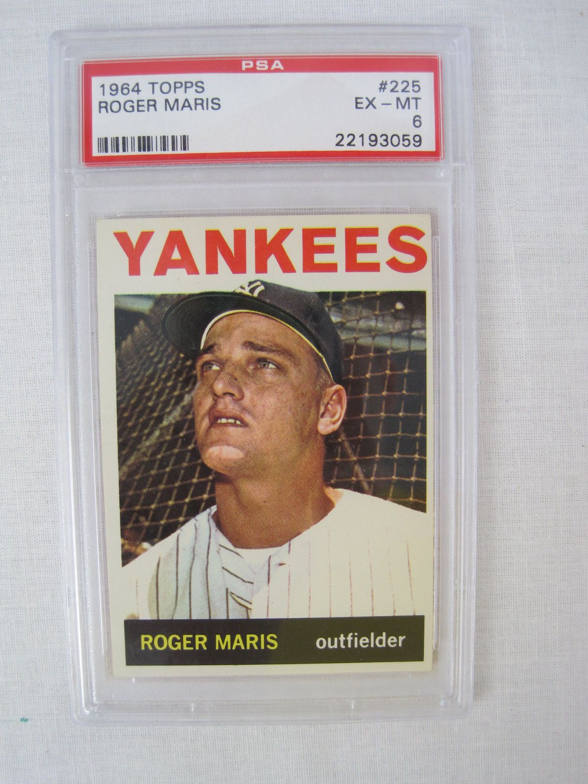 Lot Detail Roger Maris 1964 Topps Card 225 PSA 6 EX MT