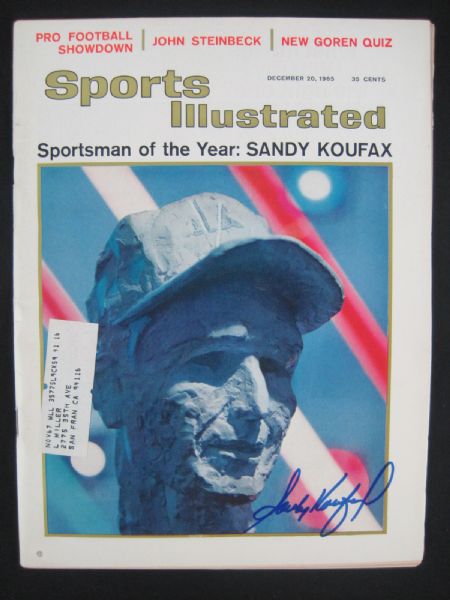 Sandy Koufax Autographed Sports Illustrated