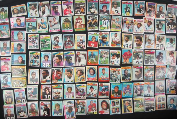 Vintage 1960s & 1970s NFL Lot of 108 Football Cards