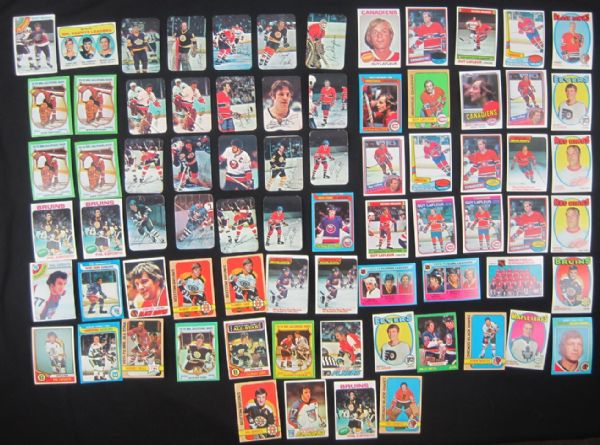 Vintage 1970s Lot of 75 NHL Hockey Cards