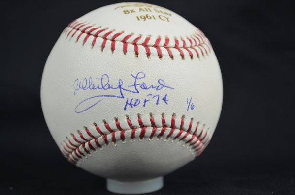 Whitey Ford HOF 74 Autographed inscribed Baseball