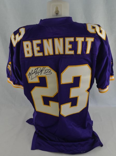 Michael Bennett 2003 Minnesota Vikings Autographed Game Ready Jersey