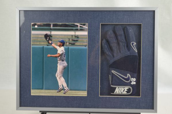 Ken Griffey Jr Framed Batting Glove & Photo Display