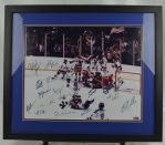 Miracle On Ice 1980 Team USA Signed & Framed 16x20 Celebration Photo