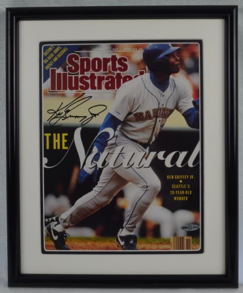 Ken Griffey Jr Autographed & Framed Sports Illustrated Cover w/Original UDA Box