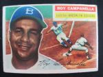 Roy Campanella Brooklyn Dodgers 1956 Pre-Accident Autographed Topps Card w/Full JSA LOA