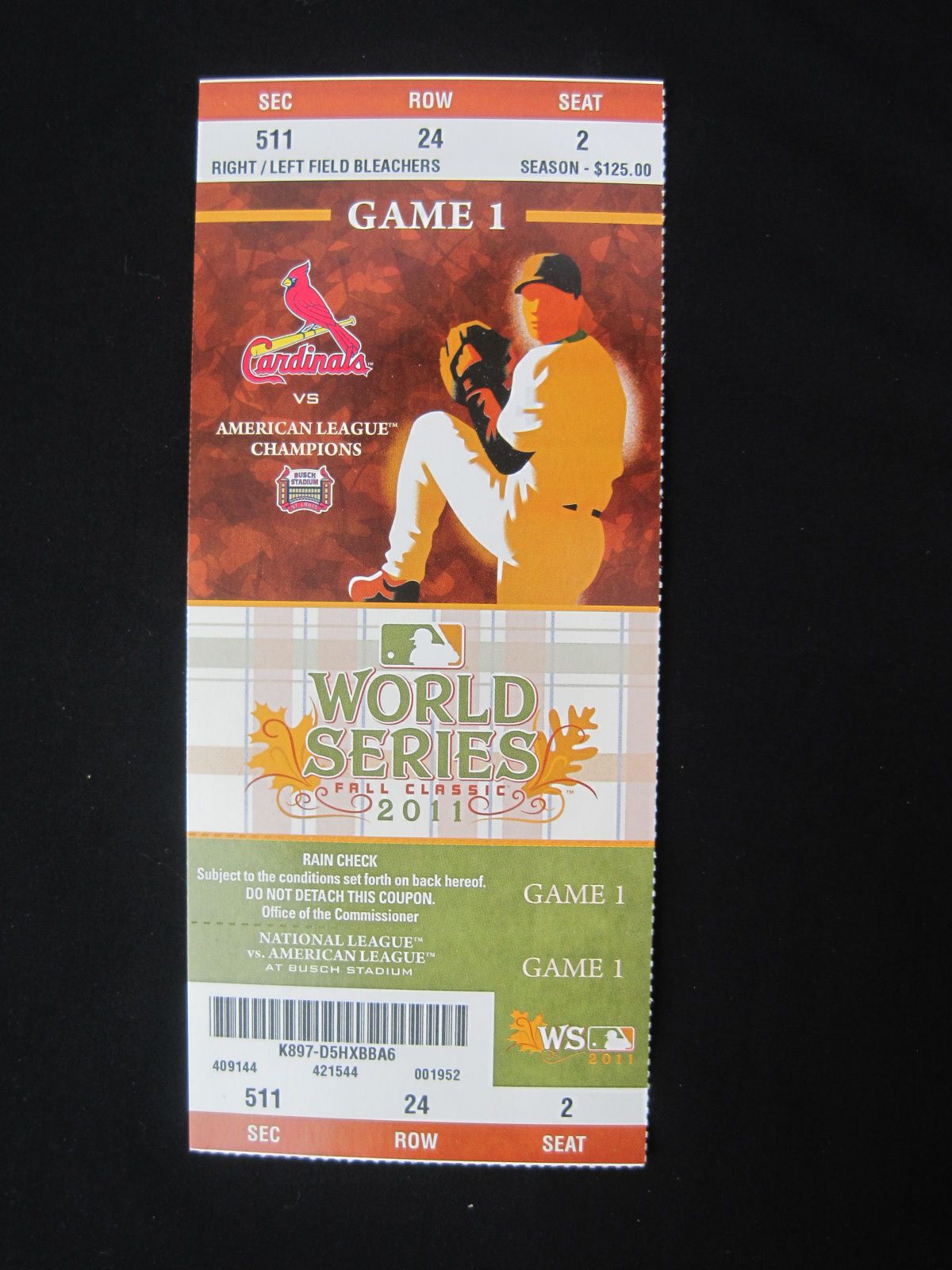 Lot Detail - St. Louis Cardinals Collection of 4 World Series Tickets 2011 Champions