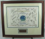 Michael Jordan 2006 Celebrity Invitational Framed Golf Flag w/36 Signatures Upper Deck Authenticated