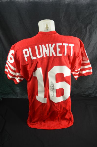 Jim Plunkett c. 1976-77 San Francisco 49ers Professional Model Jersey w/Light Use
