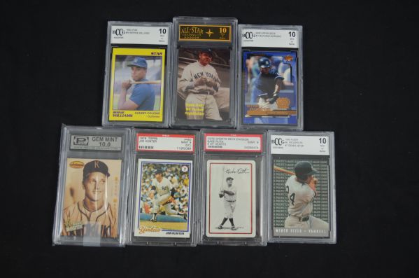 New York Yankees Lot of 7 Graded Baseball Cards