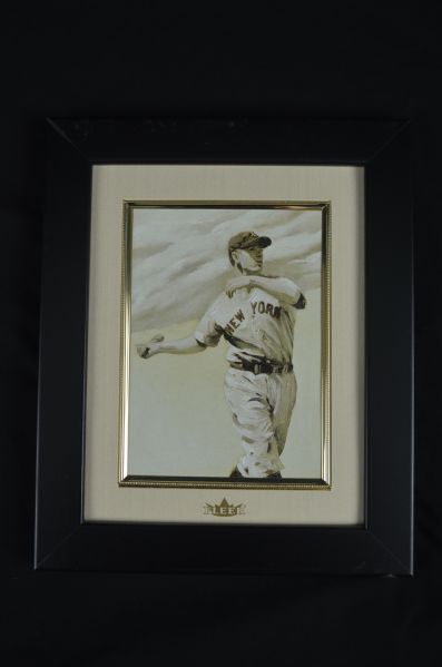 Lou Gehrig Fleer "Art of Sports" Framed Oil Painting