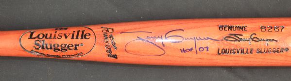 Tony Gwynn Autographed & Inscribed Baseball Bat