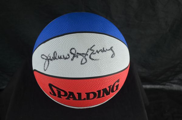 Julius Erving ABA Autographed Basketball