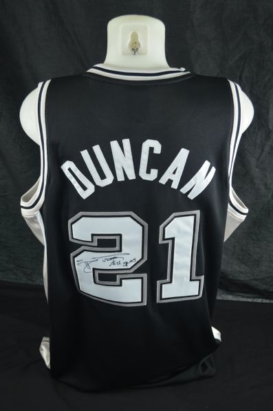 Tim Duncan San Antonio Spurs Autographed Jersey