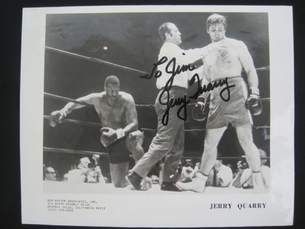 Jerry Quarry Autographed 8x10 Photo