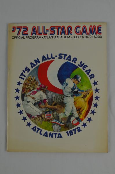 MLB 1972 All Star Game Program