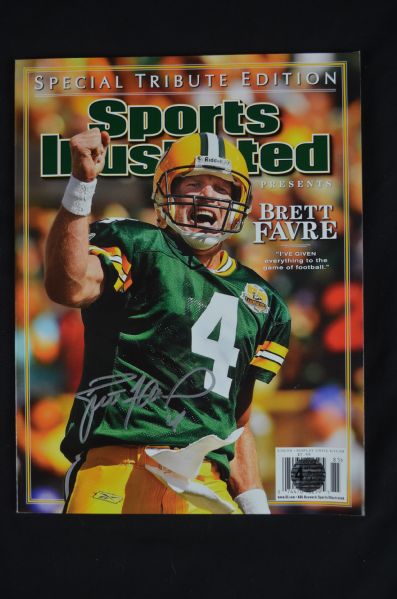 Brett Favre Autographed Sports Illustrated Magazine