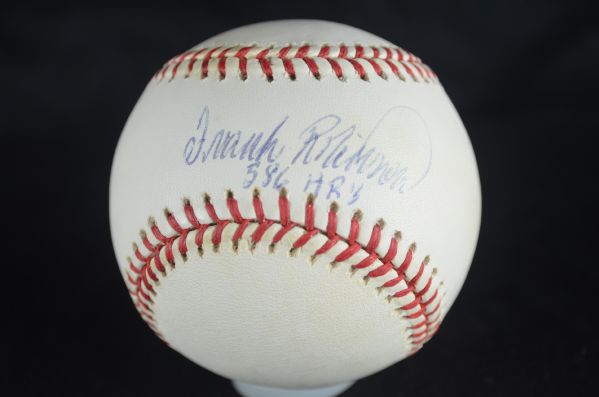 Frank Robinson Autographed Baseball