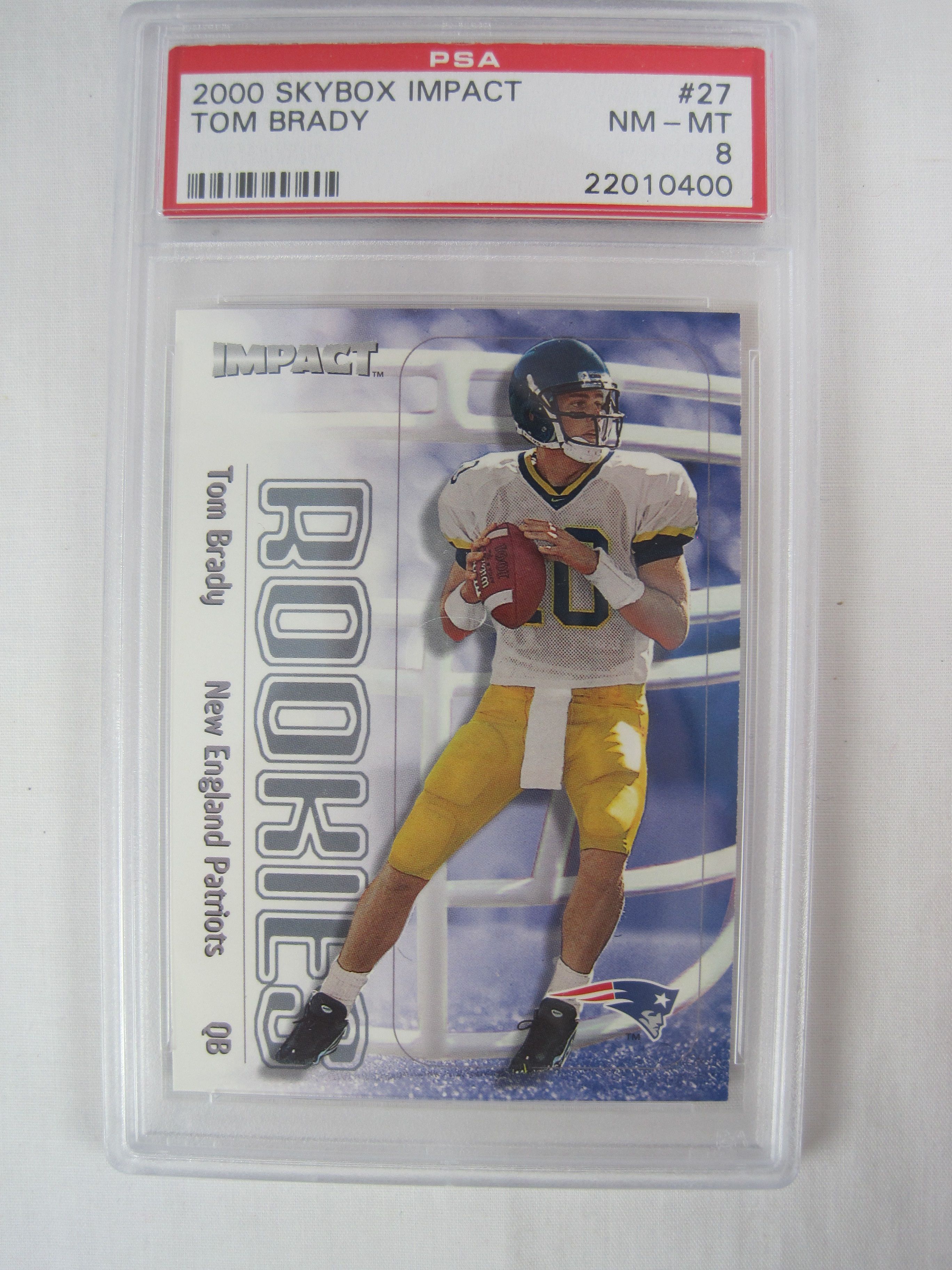 Lot Detail Tom Brady 2000 Graded Rookie Card Collection 8072