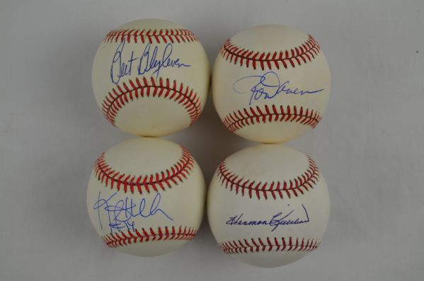 Minnesota Twins Collection of 4 Single Signed Baseball w/Killebrew