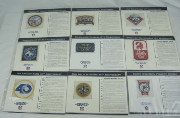 The Official Nfl Anniversary Patch Collection Sleeves