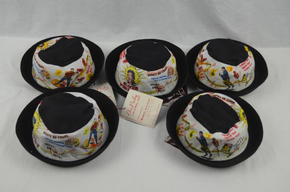 Elvis Presley 1956 Vintage Collection of 5 Original Hats