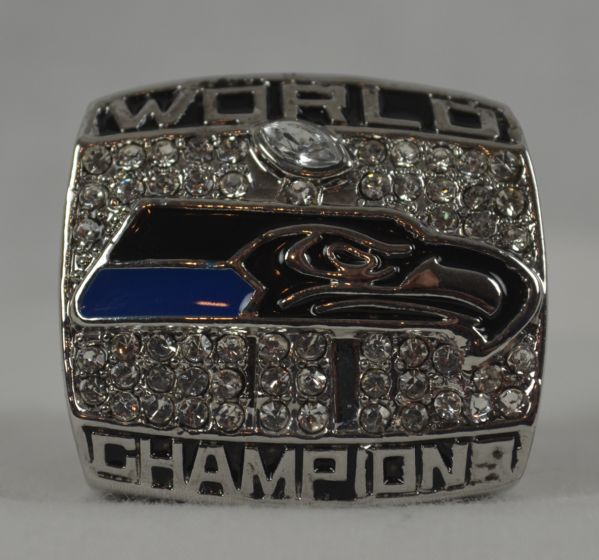 Russell Wilson Seattle Seahawks Super Bowl XLVIII Championship Replica Ring