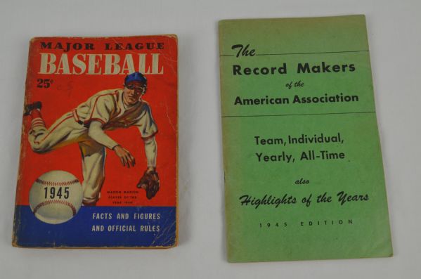 Baseball Lot of 2 Vintage Books