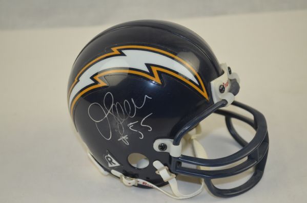 Junior Seau San Diego Chargers Autographed Mini Helmet