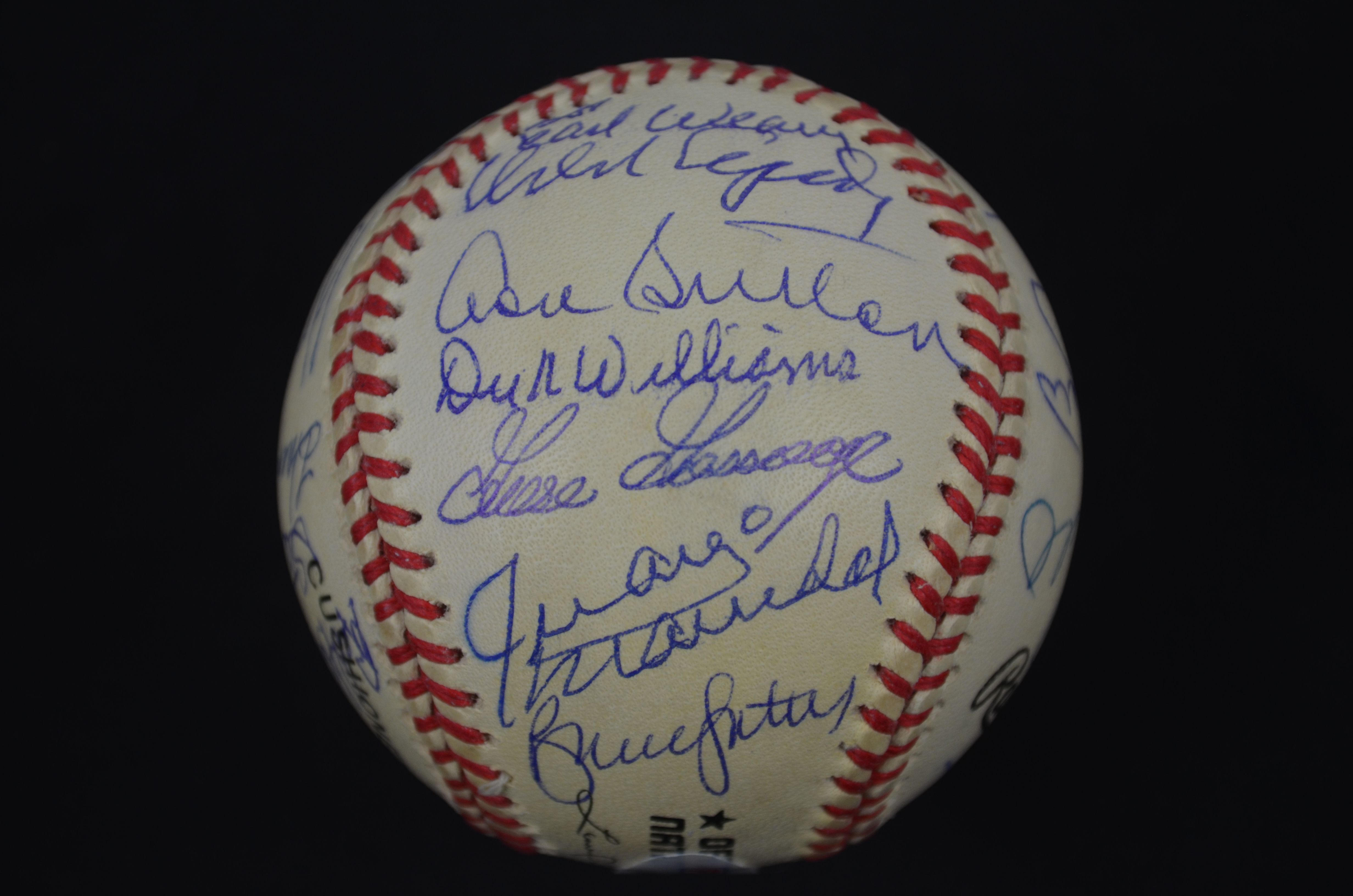 Lot Detail Hall Of Fame Autographed Baseball W28 Signatures