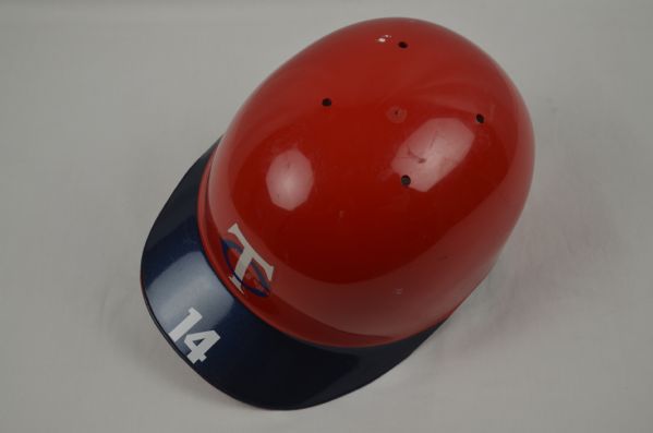 Kent Hrbek Mid 1980s Minnesota Twins Professional Model Helmet w/Heavy Use