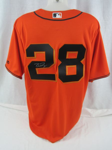 Buster Posey Autographed Alternate Orange Jersey