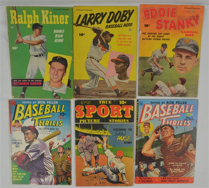 Collection of 6 Baseball Comic Books