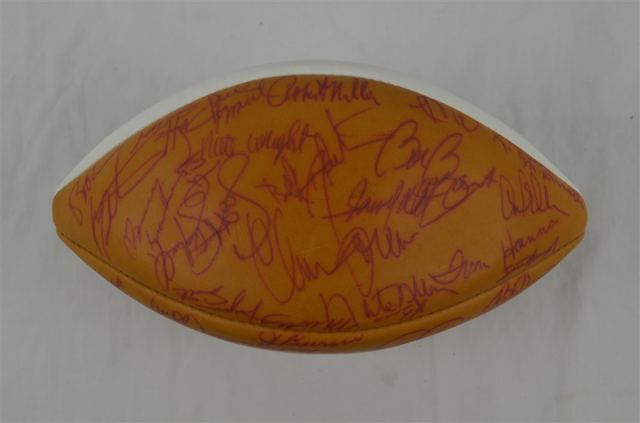 Minnesota Vikings Vintage Team Signed Football w/53 Signatures 