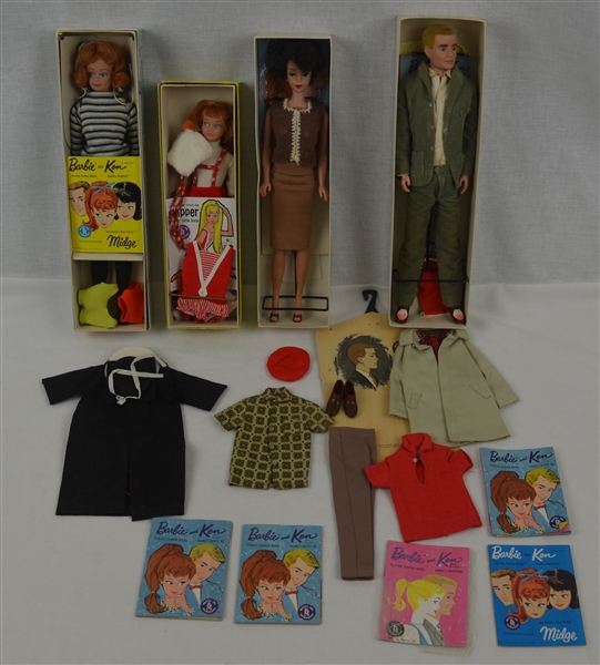 Vintage 1962-63 Barbie & Ken Doll Collection