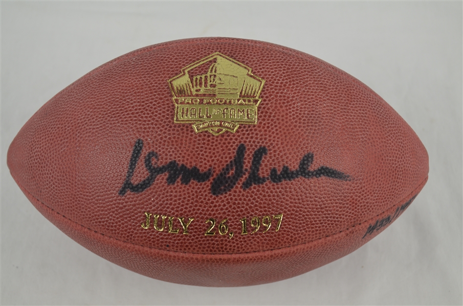 Don Shula Autographed Limited Edition Football w/HOF Medallion