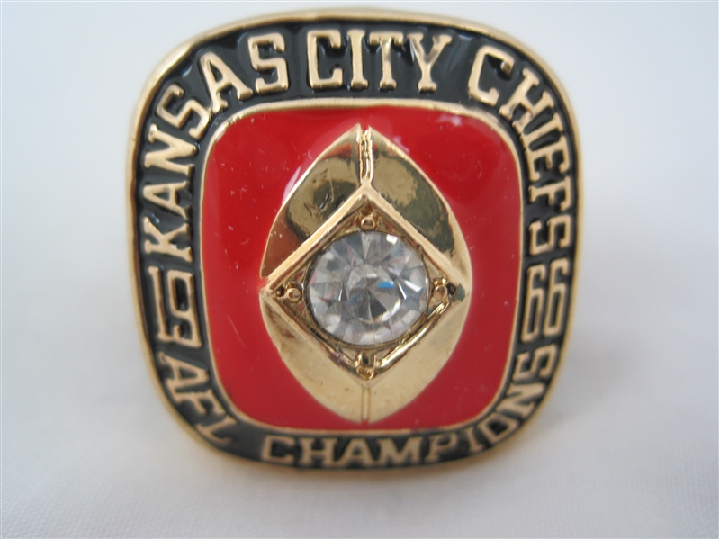 Len Dawson Kansas City Chiefs 1966 AFL Championship Replica Ring 