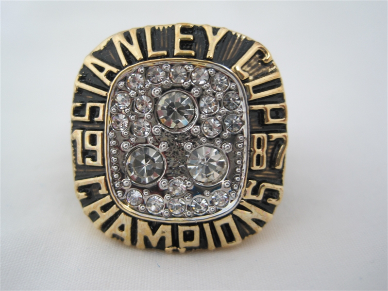 Wayne Gretzky Edmonton Oilers 1987 Stanley Cup Finals Replica Ring