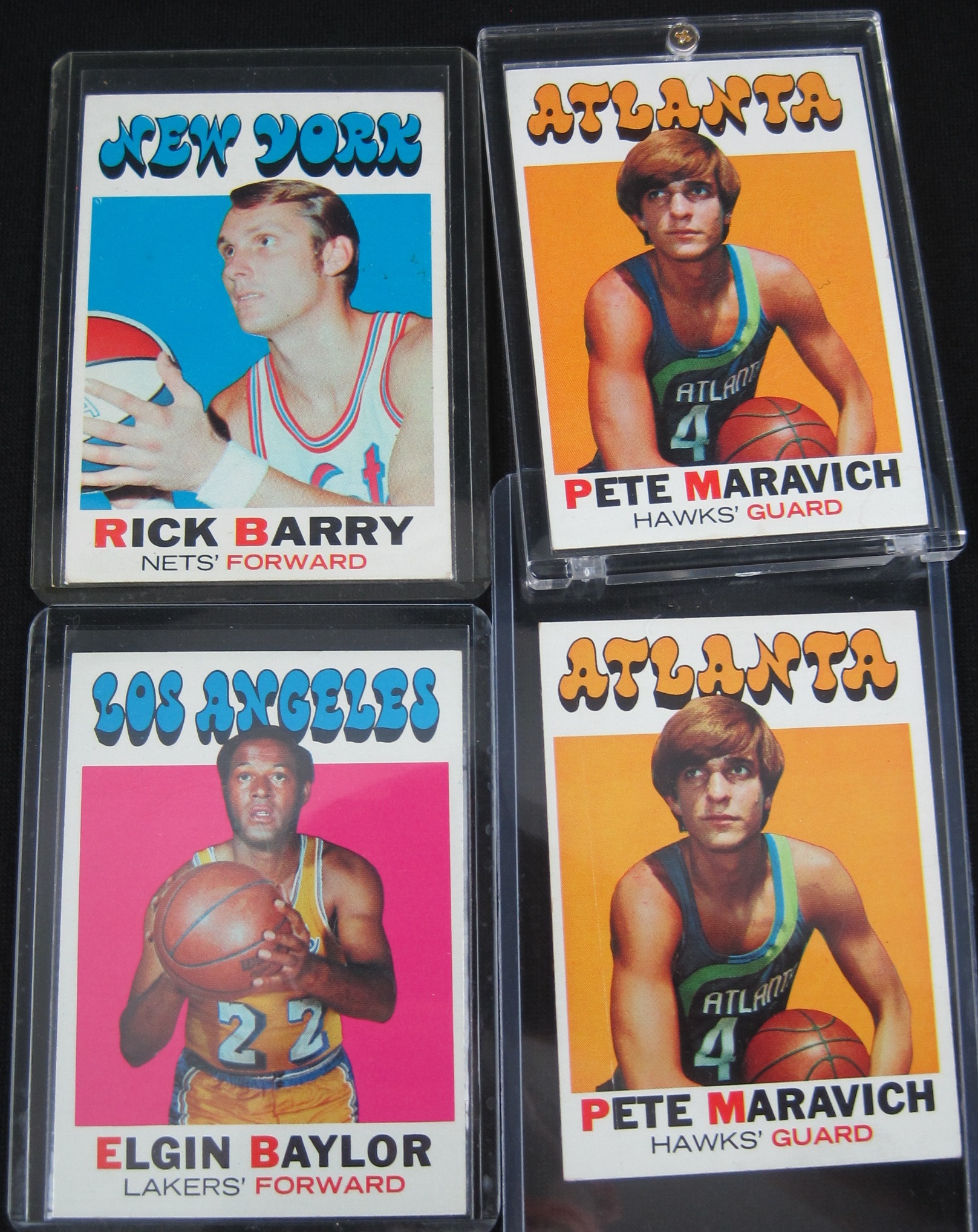 Lot Detail - 1971 Topps Lot Of 13 Basketball Cards W/Pete Maravich